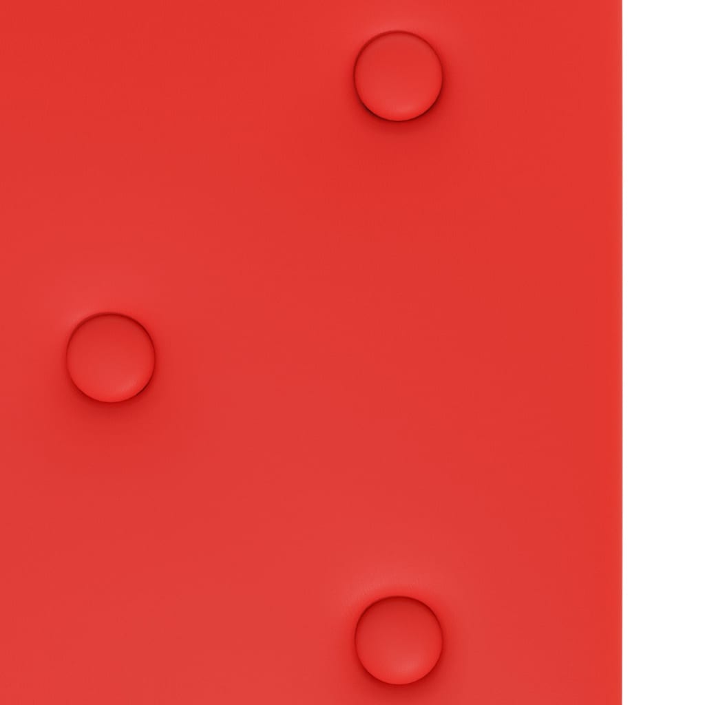 Wandpanelen 3,24 M² Kunstleer 90 x 30 cm Rood