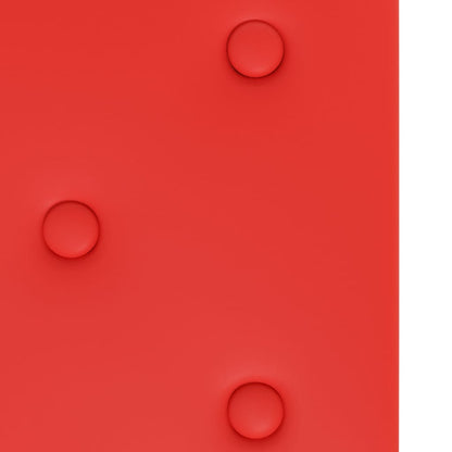 Wandpanelen 3,24 M² Kunstleer 90 x 30 cm Rood