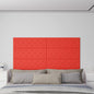 Wandpanelen 3,24 M² Kunstleer 90 x 30 cm Rood