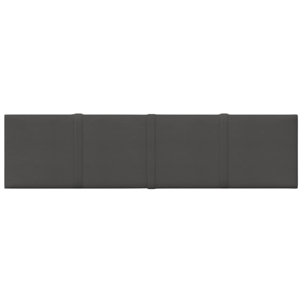 Wandpanelen 1,08 M² Stof 60 x 15 cm Donkergrijs