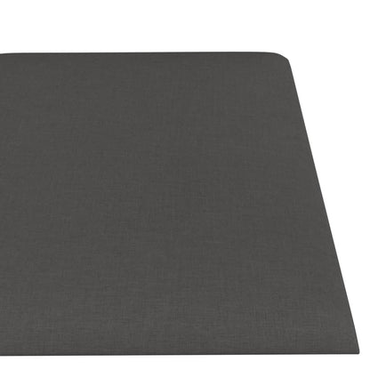 Wandpanelen 1,08 M² Stof 60 x 15 cm Donkergrijs