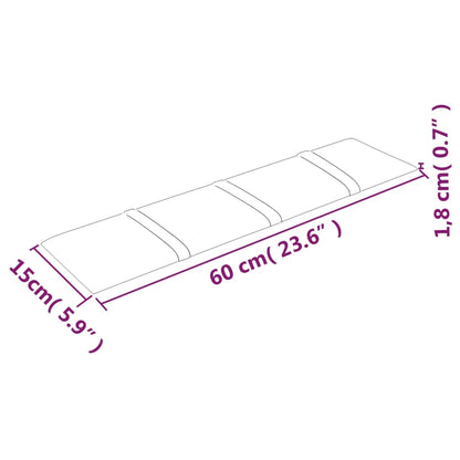 Wandpanelen 1,08 M² Fluweel 60 x 15 cm Wijnrood