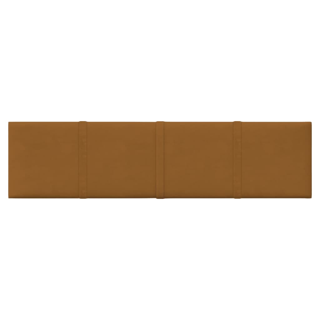 Wandpanelen 1,08 M² Fluweel 60 x 15 cm Bruin