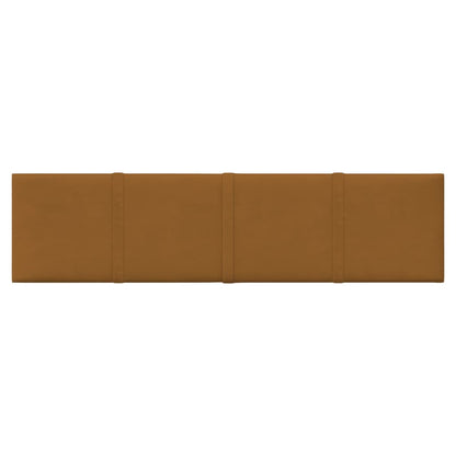 Wandpanelen 1,08 M² Fluweel 60 x 15 cm Bruin