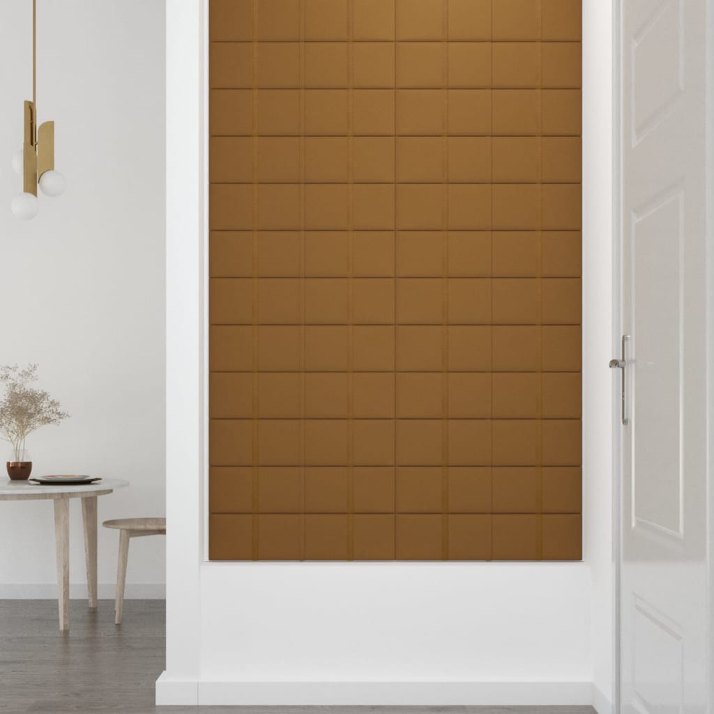 Wandpanelen 1,08 M² Fluweel 60 x 15 cm Bruin