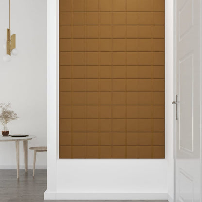 Wandpanelen 1,08 M² Fluweel 60 x 15 cm Bruin
