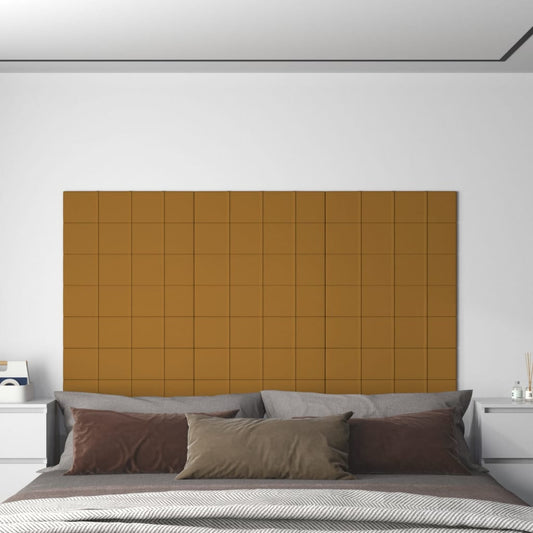 Wandpanelen 1,08 M² Fluweel 60 x 15 cm Bruin