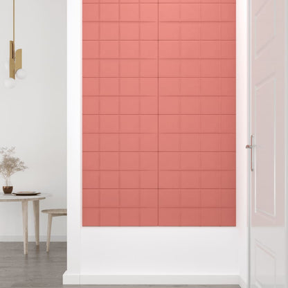 Wandpanelen 2,16 M² Fluweel 60 x 30 cm Roze