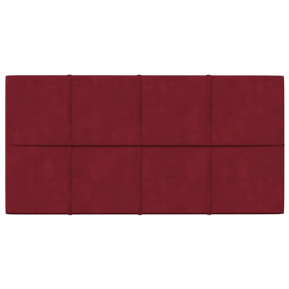 Wandpanelen 2,16 M² Fluweel 60 x 30 cm Wijnrood