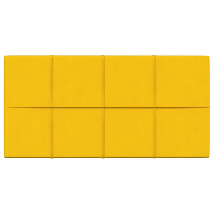 Wandpanelen 2,16 M² Fluweel 60 x 30 cm Geel