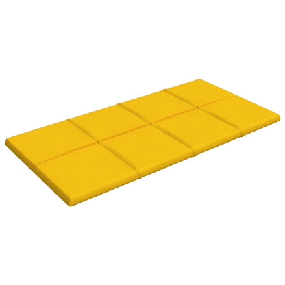 Wandpanelen 2,16 M² Fluweel 60 x 30 cm Geel