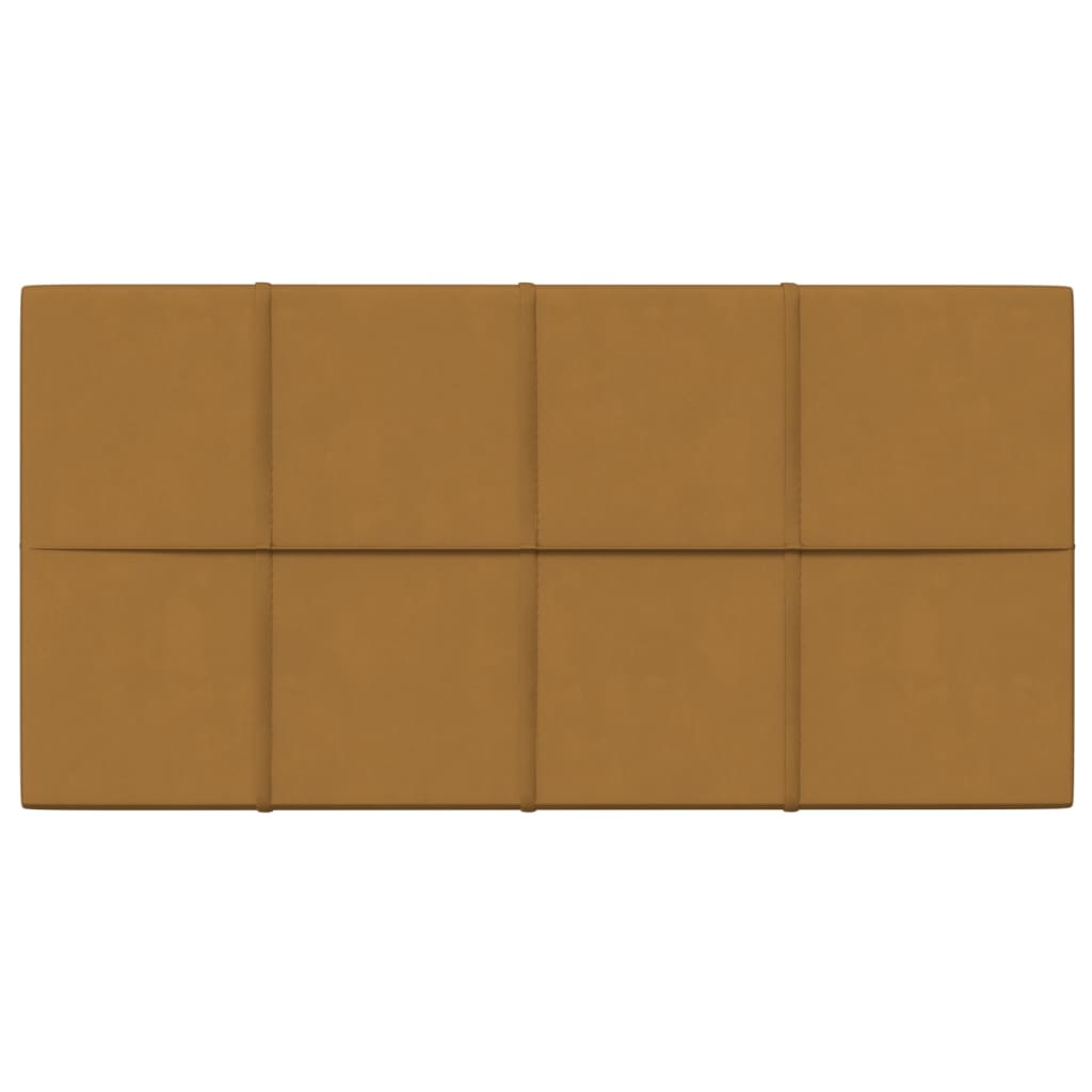Wandpanelen 2,16 M² Fluweel 60 x 30 cm Bruin