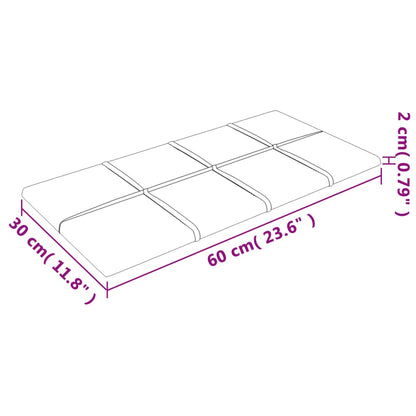 Wandpanelen 2,16 M² Fluweel 60 x 30 cm Bruin