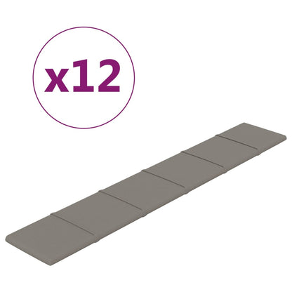 Wandpanelen 1,62 M² Fluweel 90 x 15 cm Lichtgrijs