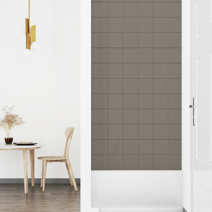 Wandpanelen 1,62 M² Fluweel 90 x 15 cm Lichtgrijs