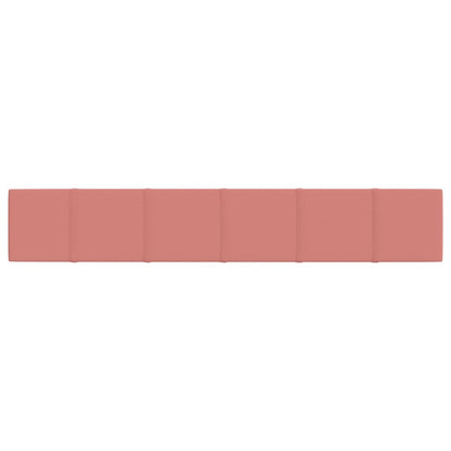 Wandpanelen 1,62 M² Fluweel 90 x 15 cm Roze