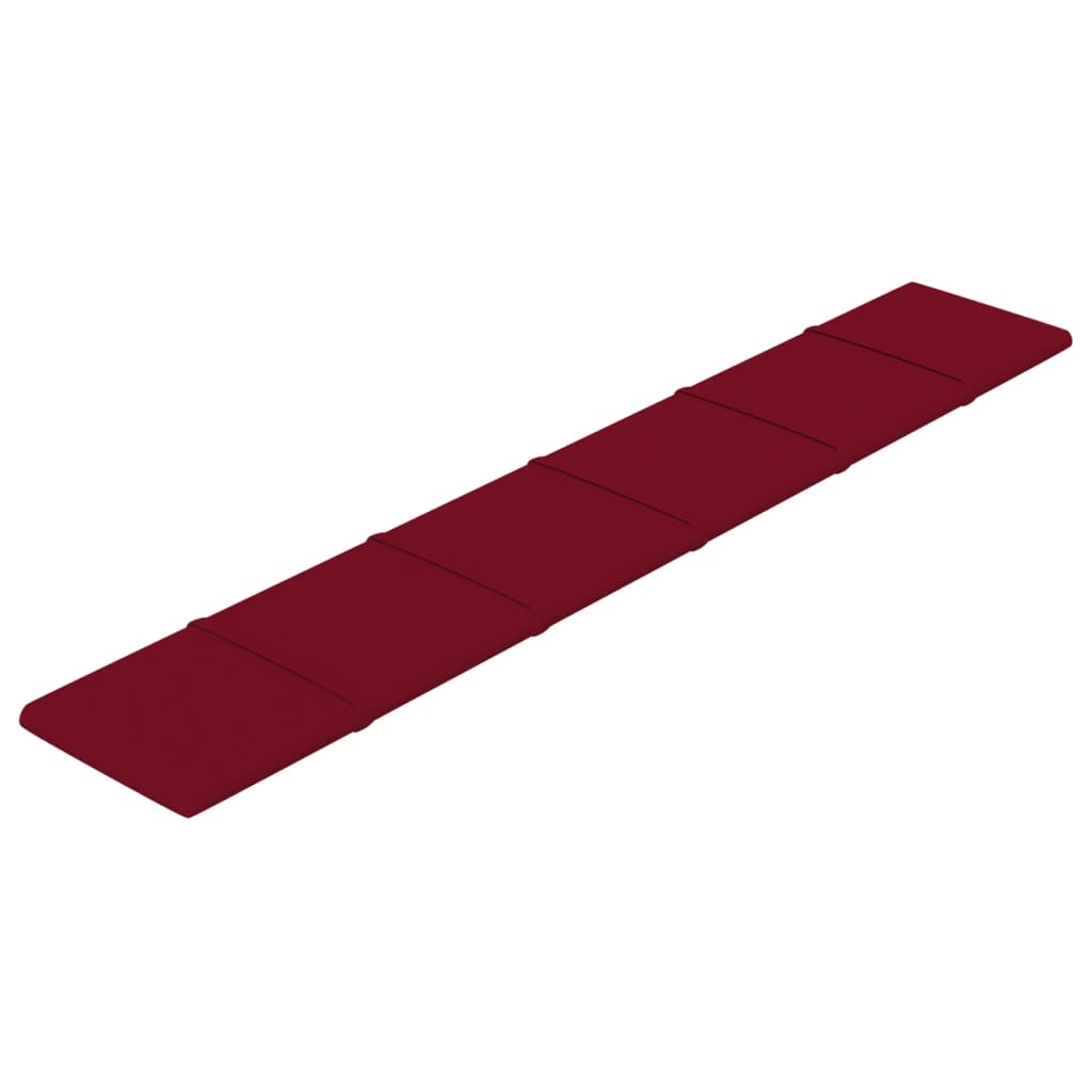 Wandpanelen 1,62 M² Fluweel 90 x 15 cm Wijnrood