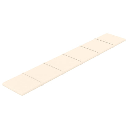 Wandpanelen 1,62 M² Fluweel Kleurig 90 x 15 cm Crème