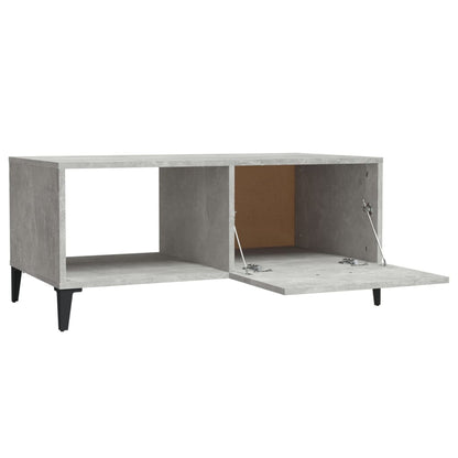 Salontafel 90x50x40 cm bewerkt hout betongrijs