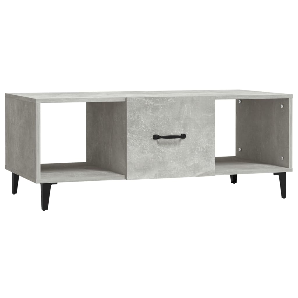Salontafel 102x50x40 cm bewerkt hout betongrijs