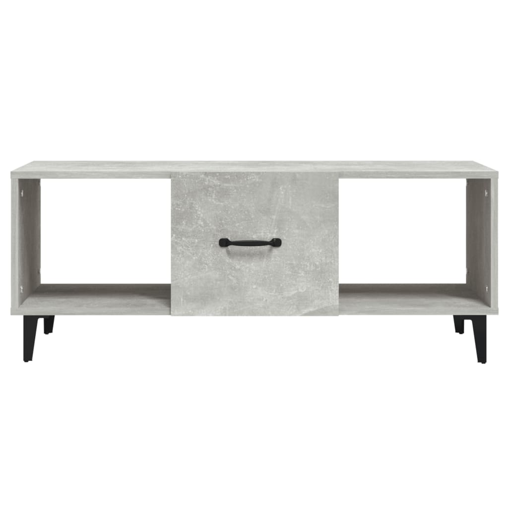 Salontafel 102x50x40 cm bewerkt hout betongrijs