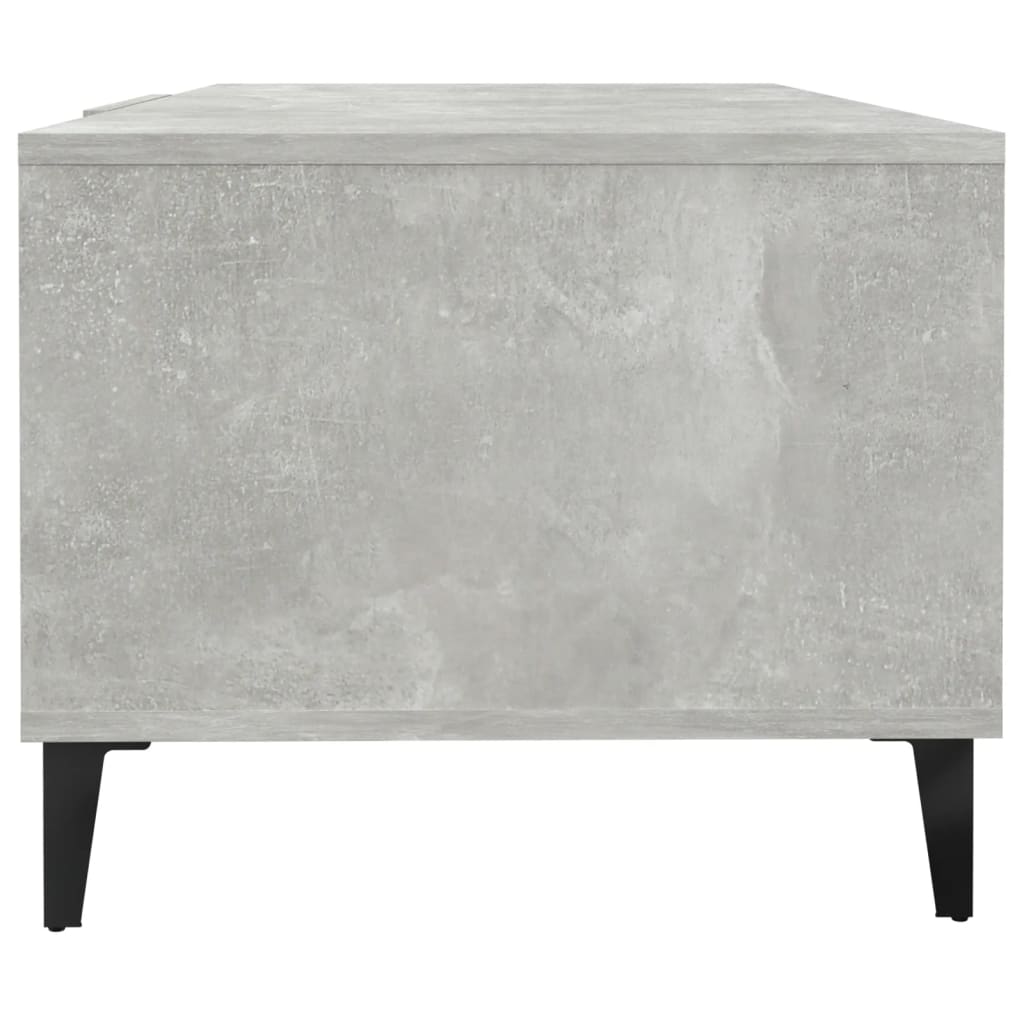 Salontafel 102x50x40 cm bewerkt hout betongrijs