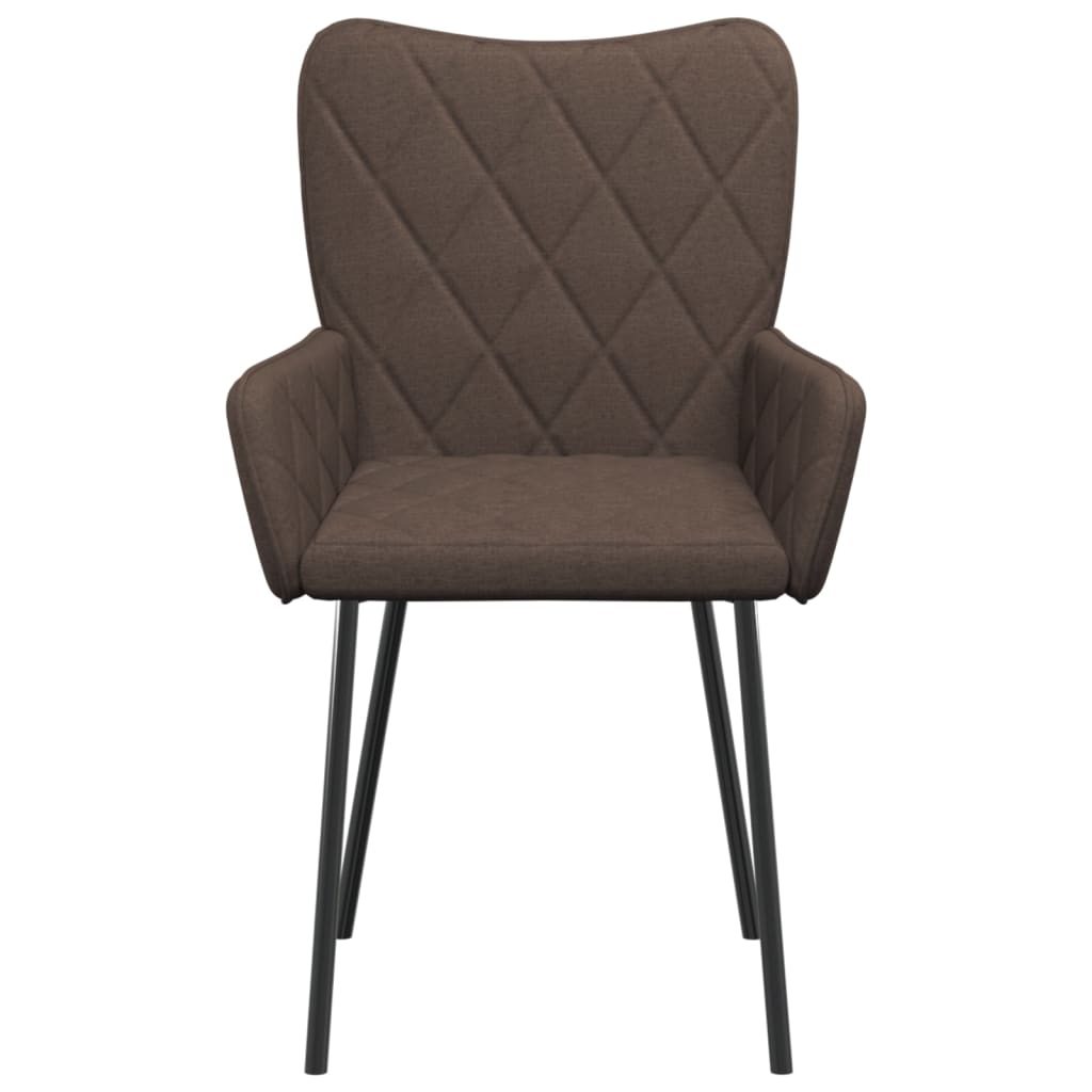 Eetkamerstoelen draaibaar 2 st stof taupe