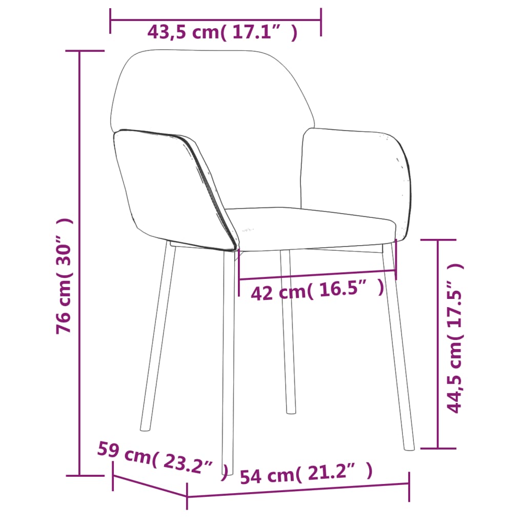 Eetkamerstoelen 2 st fluweel donkergrijs