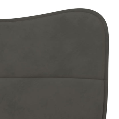 Eetkamerstoelen 2 st fluweel donkergrijs