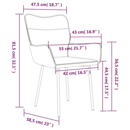Eetkamerstoelen 2 st fluweel donkergrijs