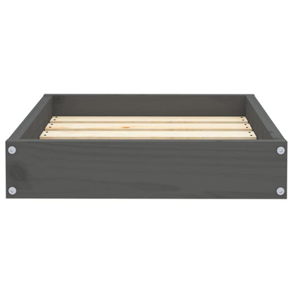 Hondenmand 51,5X44X9 Cm Massief Grenenhout 51.5 x 44 x 9 cm Grijs