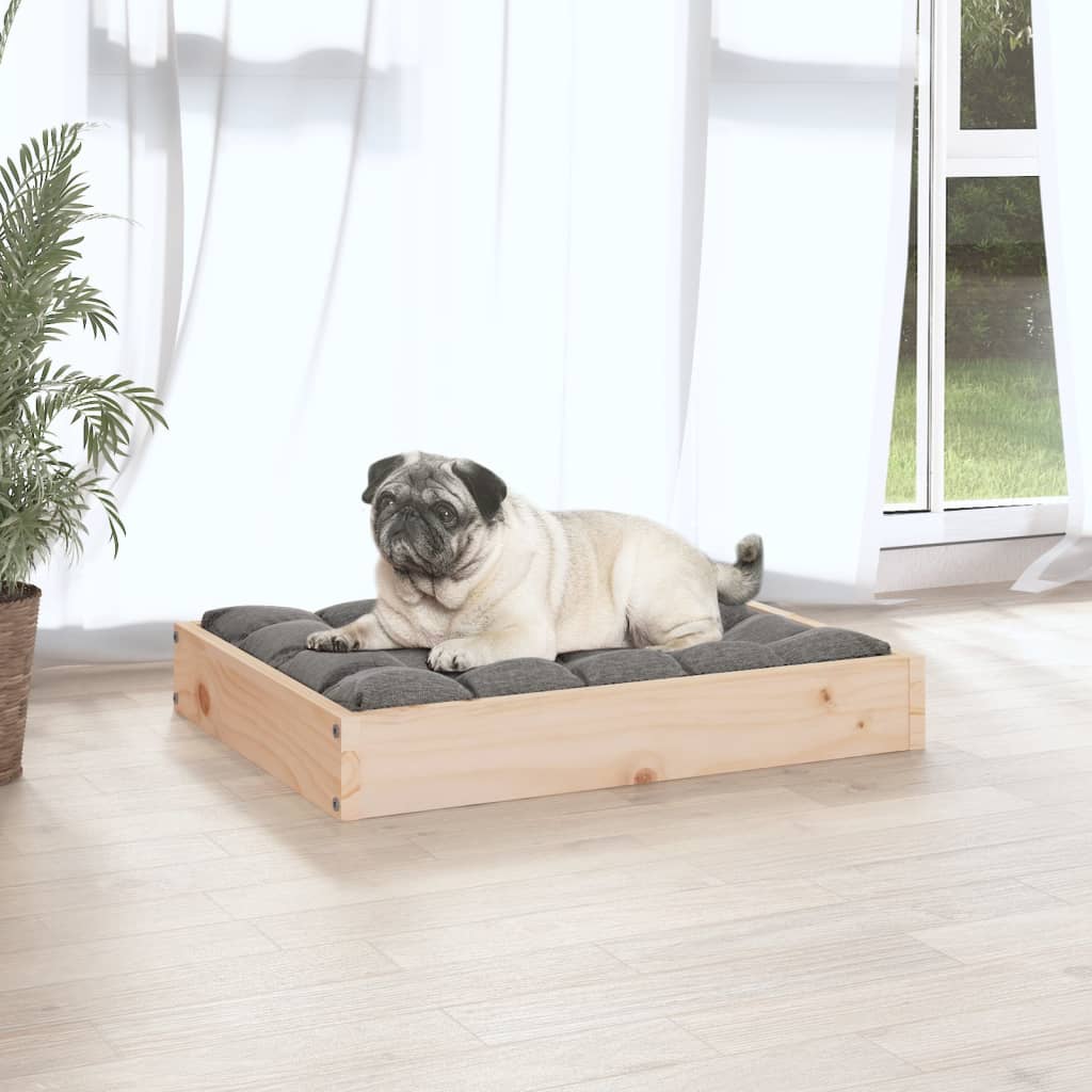 Hondenmand 61,5X49X9 Cm Massief Grenenhout 61.5 x 49 x 9 cm Naturel