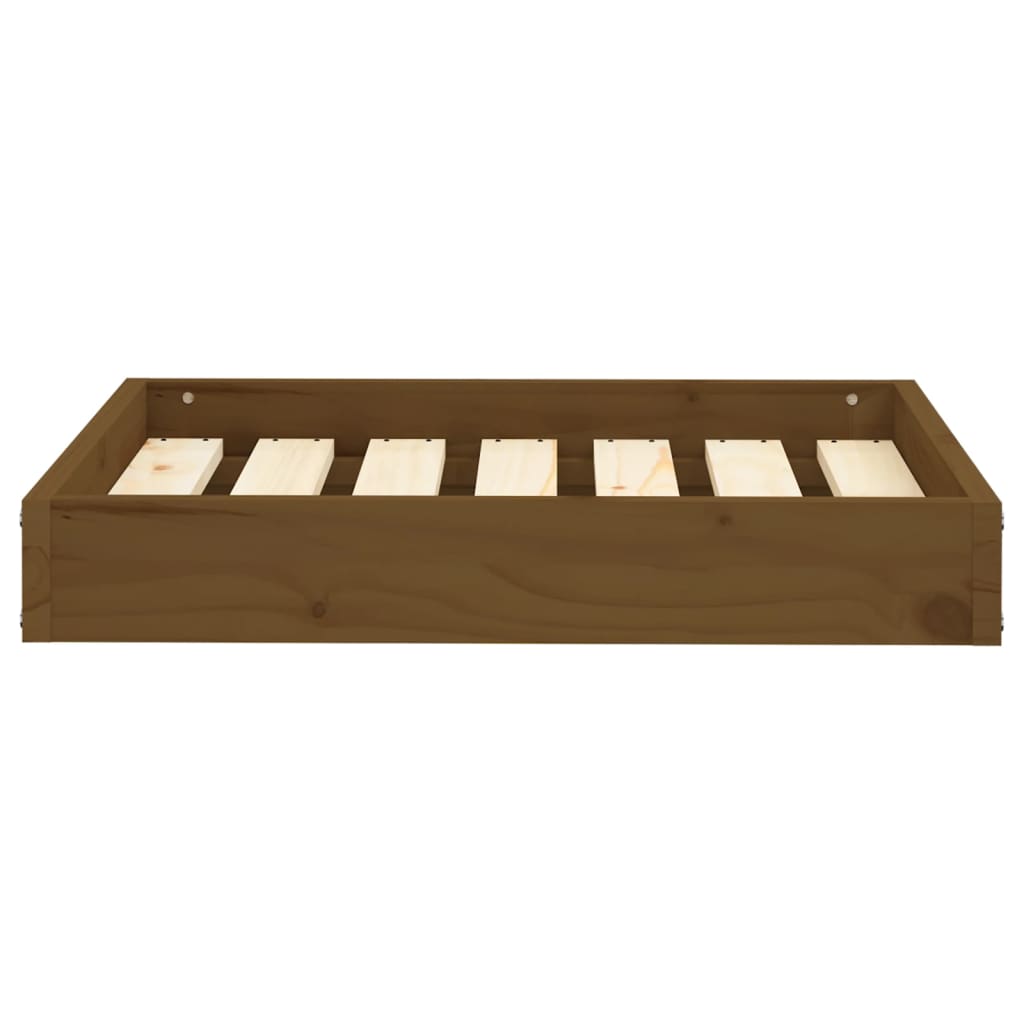 Hondenmand 61,5X49X9 Cm Massief Grenenhout 61.5 x 49 x 9 cm Honingbruin