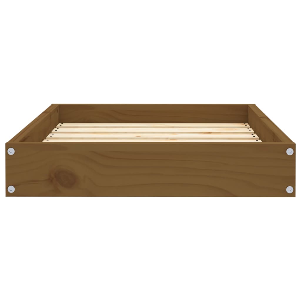 Hondenmand 61,5X49X9 Cm Massief Grenenhout 61.5 x 49 x 9 cm Honingbruin