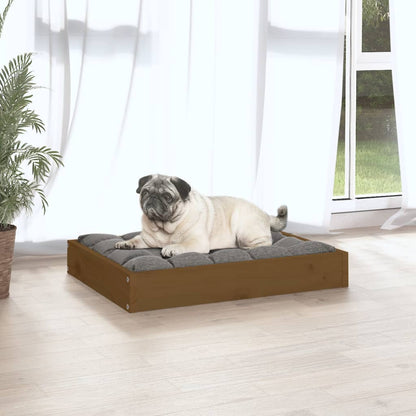 Hondenmand 61,5X49X9 Cm Massief Grenenhout 61.5 x 49 x 9 cm Honingbruin