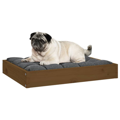 Hondenmand 61,5X49X9 Cm Massief Grenenhout 61.5 x 49 x 9 cm Honingbruin