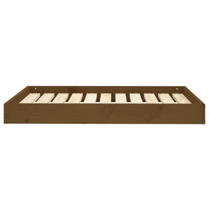 Hondenmand 91,5X64X9 Cm Massief Grenenhout 91.5 x 64 x 9 cm Honingbruin