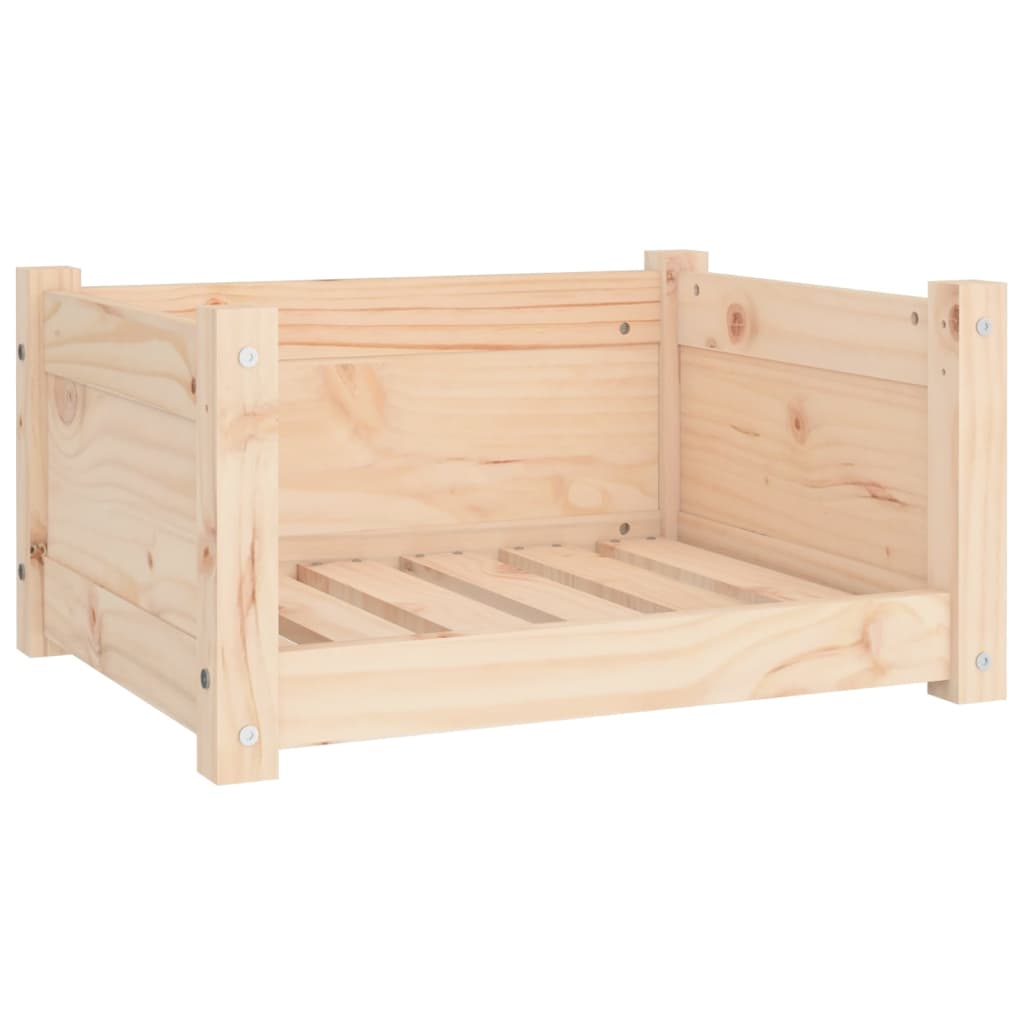 Hondenmand 55,5X45,5X28 Cm Massief Grenenhout 55.5 x 45.5 x 28 cm Naturel