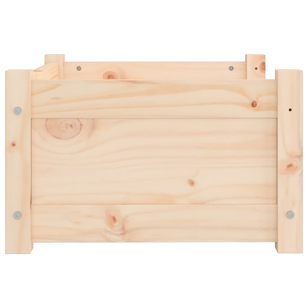 Hondenmand 55,5X45,5X28 Cm Massief Grenenhout 55.5 x 45.5 x 28 cm Naturel