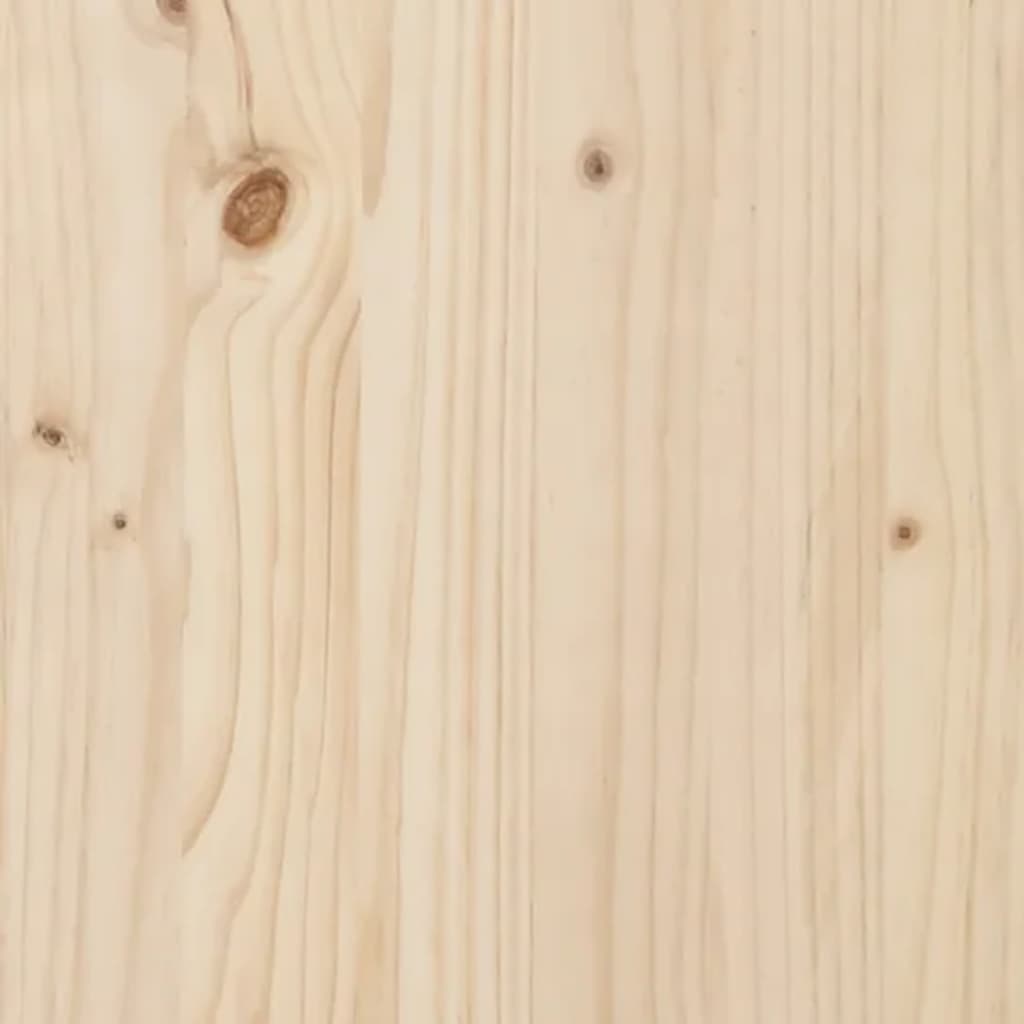 Hondenmand 55,5X45,5X28 Cm Massief Grenenhout 55.5 x 45.5 x 28 cm Naturel