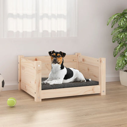 Hondenmand 55,5X45,5X28 Cm Massief Grenenhout 55.5 x 45.5 x 28 cm Naturel