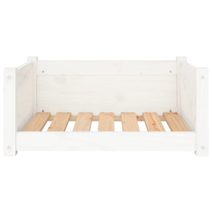 Hondenmand 65,5X50,5X28 Cm Massief Grenenhout 65.5 x 50.5 x 28 cm Wit