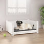 Hondenmand 65,5X50,5X28 Cm Massief Grenenhout 65.5 x 50.5 x 28 cm Wit