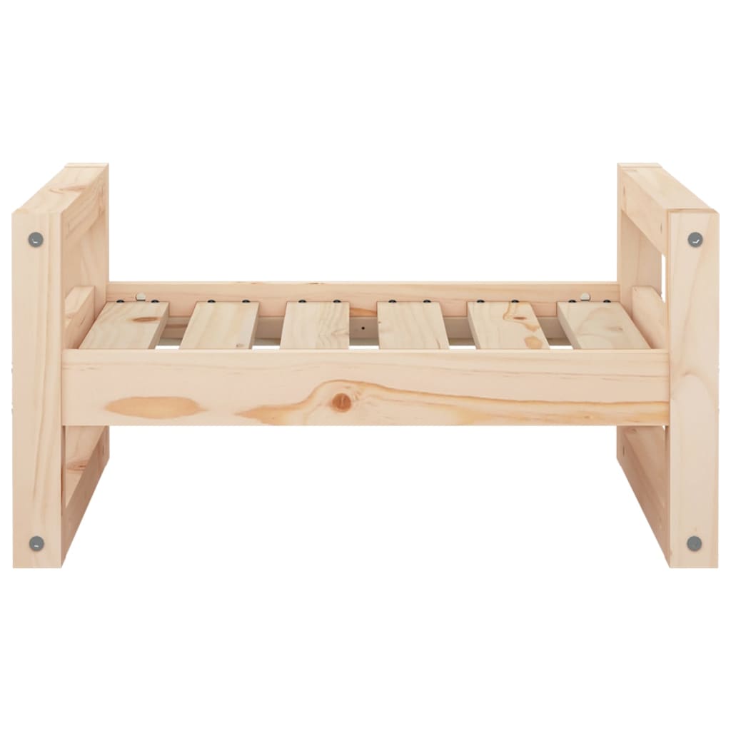 Hondenmand 55,5X45,5X28 Cm Massief Grenenhout 55.5 x 45.5 x 28 cm Naturel