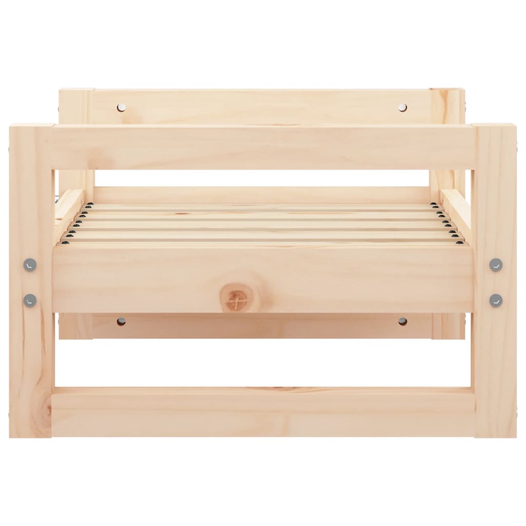 Hondenmand 55,5X45,5X28 Cm Massief Grenenhout 55.5 x 45.5 x 28 cm Naturel