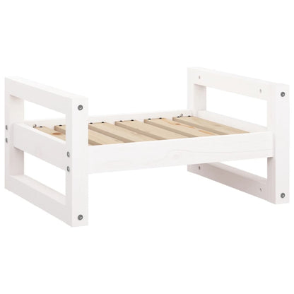Hondenmand 55,5X45,5X28 Cm Massief Grenenhout 55.5 x 45.5 x 28 cm Wit