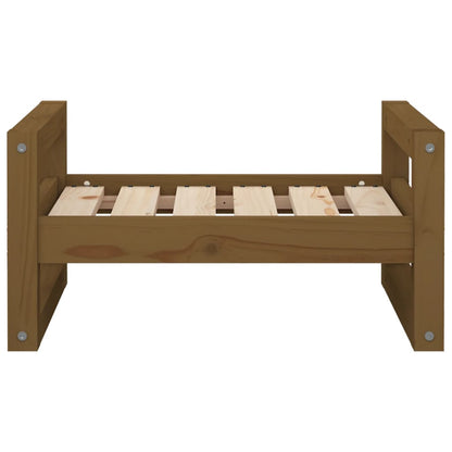 Hondenmand 55,5X45,5X28 Cm Massief Grenenhout 55.5 x 45.5 x 28 cm Honingbruin