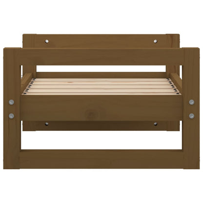 Hondenmand 55,5X45,5X28 Cm Massief Grenenhout 55.5 x 45.5 x 28 cm Honingbruin
