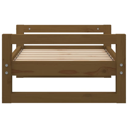 Hondenmand 65,5X50,5X28 Cm Massief Grenenhout 65.5 x 50.5 x 28 cm Honingbruin