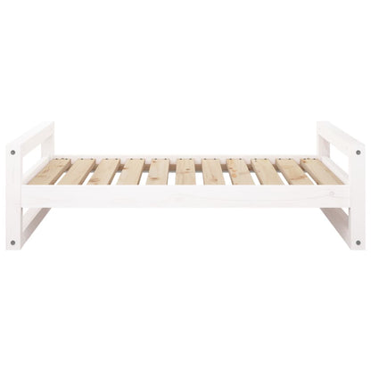 Hondenmand 95,5X65,5X28 Cm Massief Grenenhout 95.5 x 65.5 x 28 cm Wit